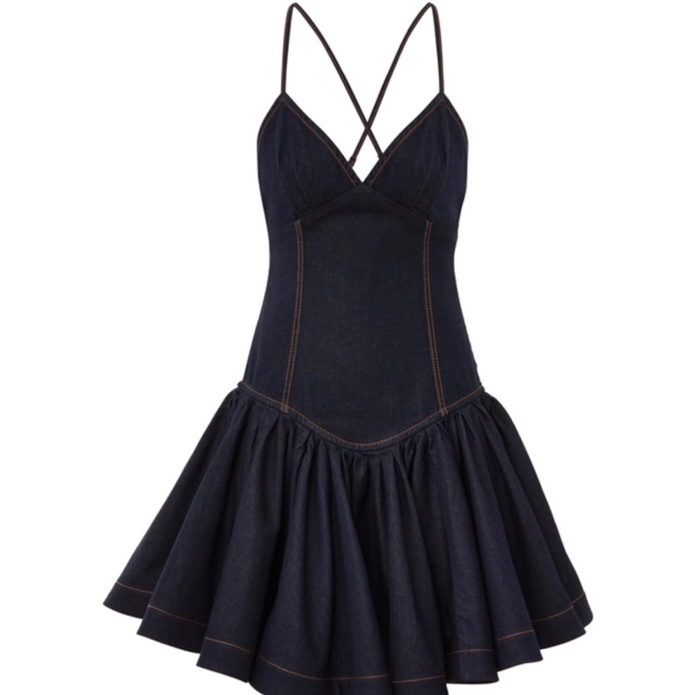 Zimmermann Crush Denim Mini Dress